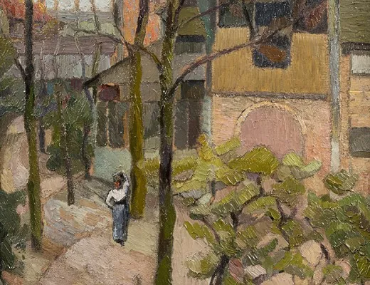 La Ruche, vue plongeante sur le bâtiment dit Fernand Léger